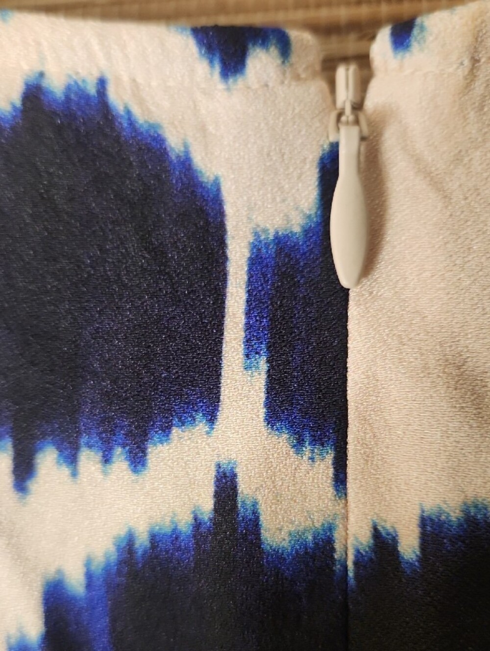 Ulla Johnson Liliana Navy & Cream Ikat-Print Blouse Size 4 Nwt - Picture 12 of 14